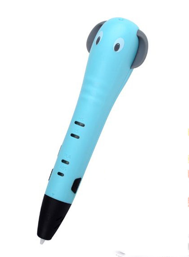 Multifunctional 3D Drawing Printing Pen Blue/Black