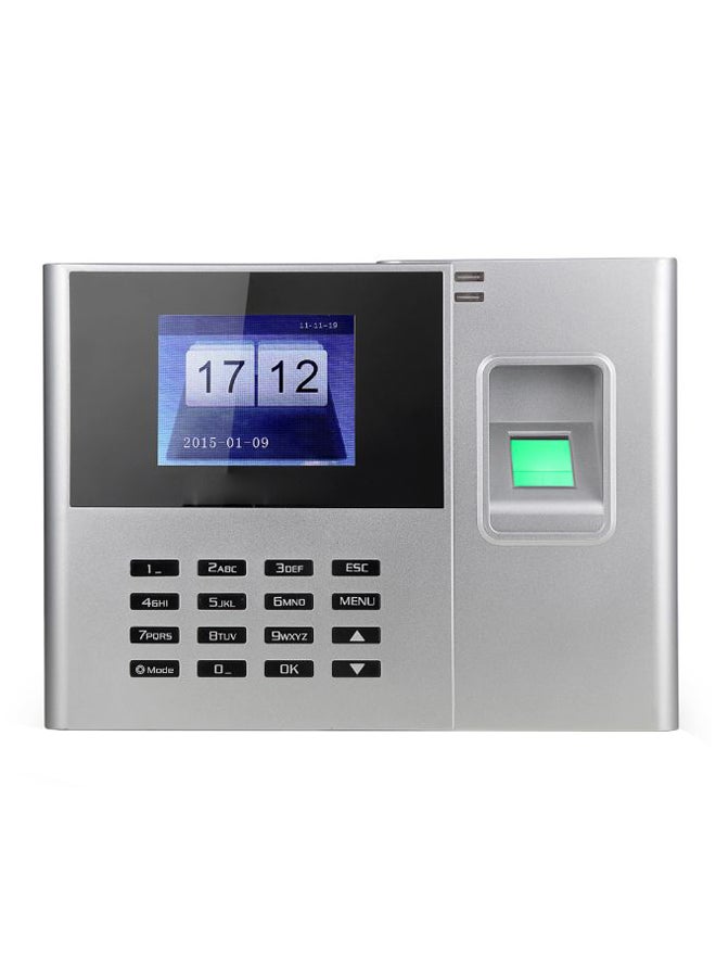 Generic Biometric Attendance Machine With TFT LCD Screen Grey 