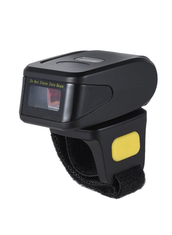 Generic Portable Handheld Ring Finger Barcode Scanner Black/Yellow 