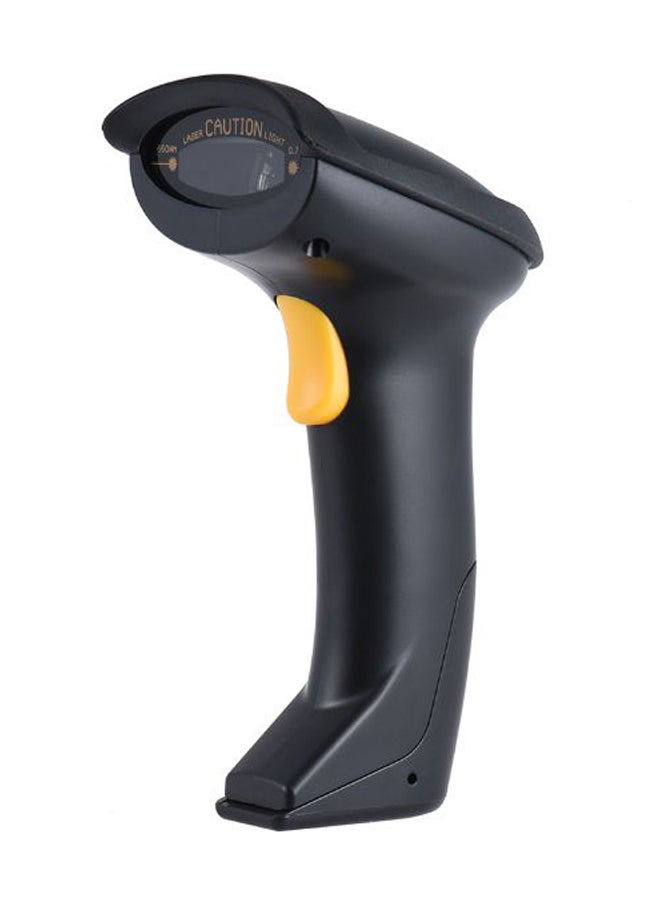 Generic Wireless Handheld 1D Barcode Scanner Black/Orange 