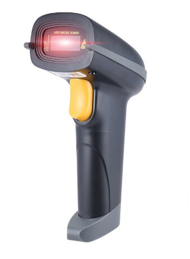 Generic Handheld Wireless Barcode Scanner Black/Orange 