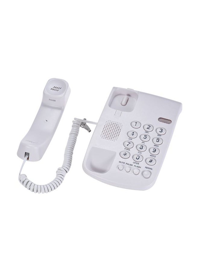 Portable Corded Telephone White