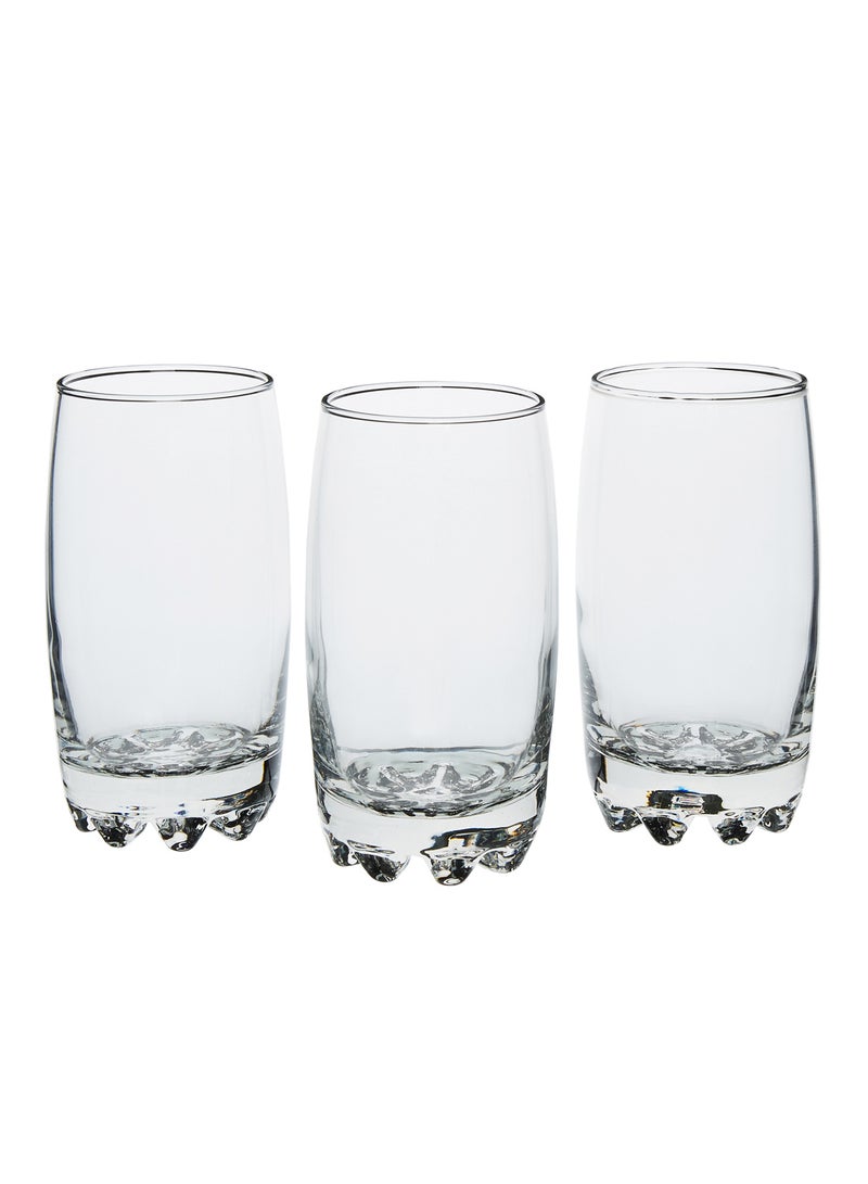 Bormioli Rocco - 3-Piece Long Glass Set Clear 415ml - Image 1