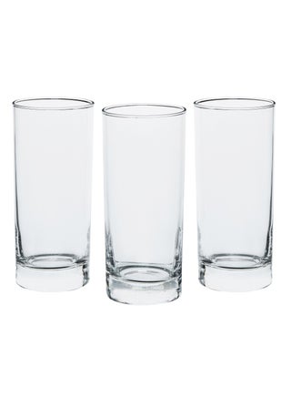 3-Piece Long Glass Set Clear 280ml - v1557995436/N21129042A_1