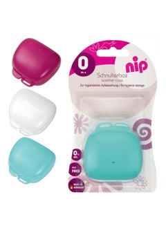 nip 2-in-1 Pacifier/Soother Box Sterilizer and Hygienic Soother Storage Case, Microwavable, Clean soothers in 60 seconds, Made in Germany, Fits most soothers - White  - Image 3