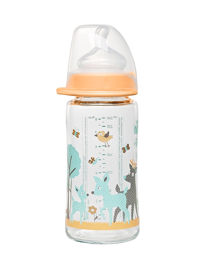 Wide Neck Glass Bottle 240 ML, Deer Girl - v1557998478/N22758820A_1