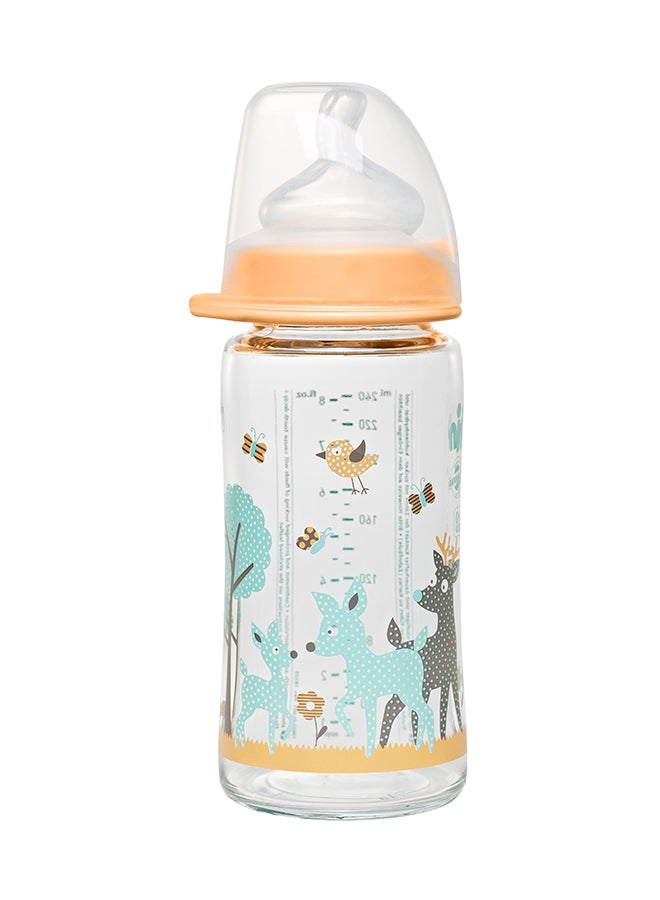 nip Wide Neck Glass Bottle 240 ML, Deer Girl  - Image 1