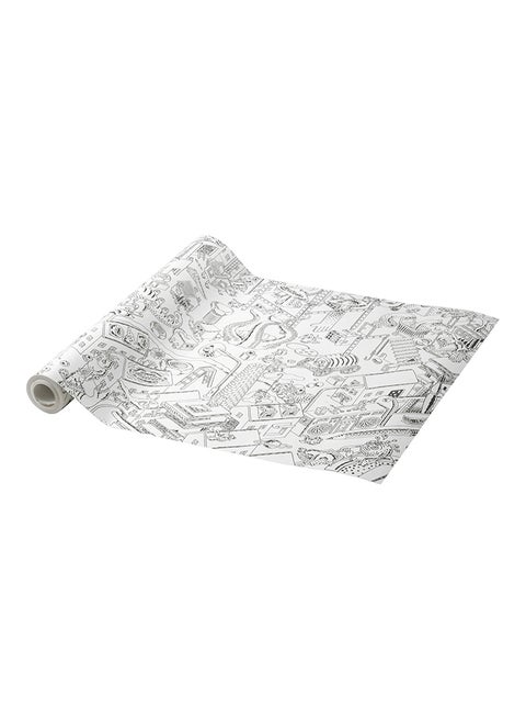 Colouring Paper Roll Black/White