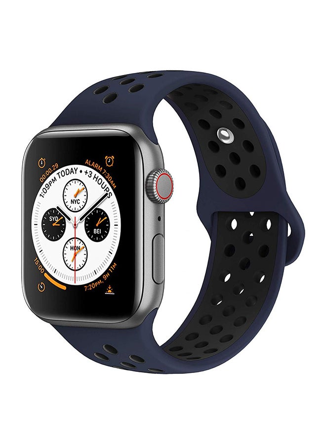 Replacement Wrist Band For Apple Watch Series 1/2/3/4 42mm 44mm Blue/Black - v1557999555/N25784921A_1