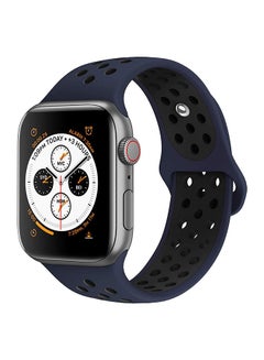 Replacement Wrist Band For Apple Watch Series 1/2/3/4 42mm 44mm Blue/Black