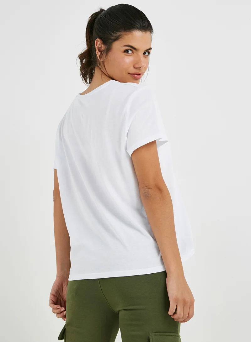 NA-KD New York T-Shirt White