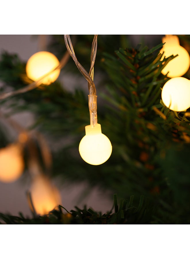 Ball Shaped Warm LED String Lights Warm White - Image 2