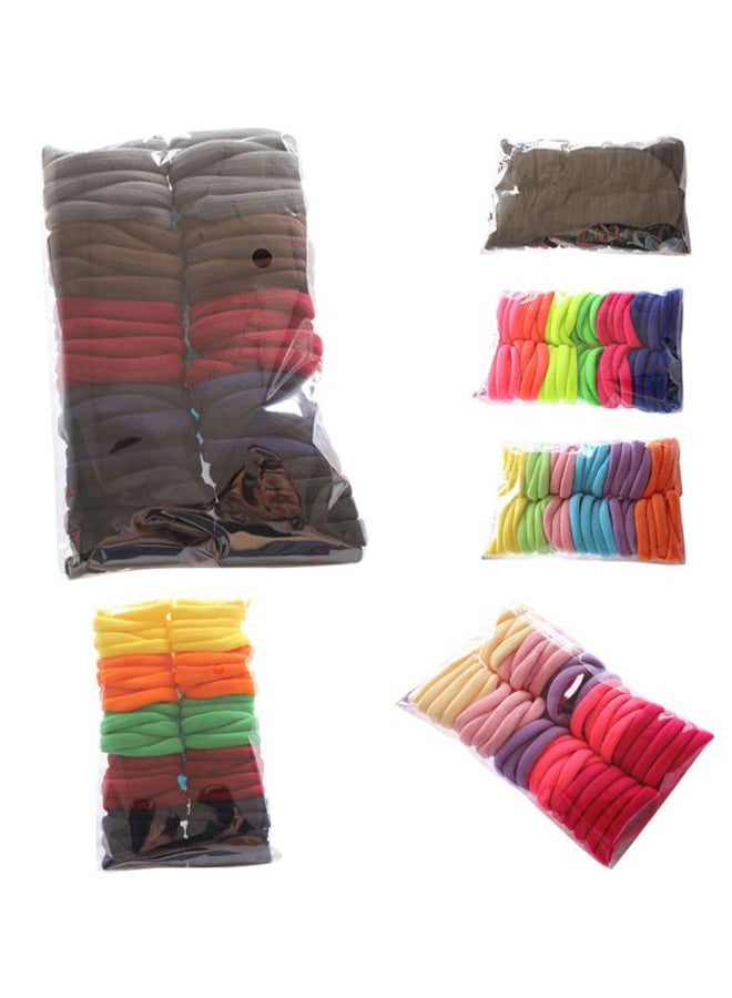 Voberry 50-Piece Hair Ties Band Set Assorted Multicolour 20 x 9 x 4cm  - Image 1