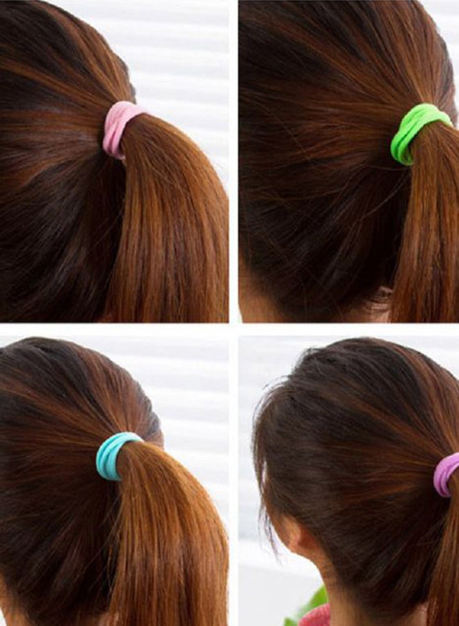 Voberry 50-Piece Hair Ties Band Set Assorted Multicolour 20 x 9 x 4cm  - Image 5