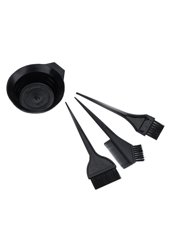 Voberry Hair Colour Dye Bowl Comb Brushes Black 15 x 10 x 5cm - Image 1