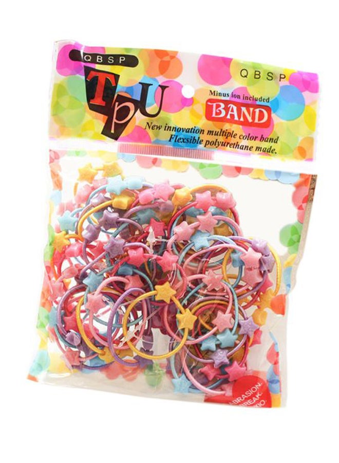 Voberry 50-Piece Double Bead Tie Elastic Set Multicolour - Image 1