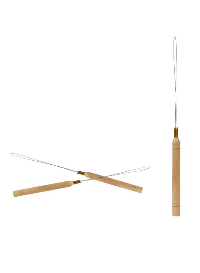 Voberry Handle Pulling Loop Needle Hair Extension Beige 1x1x1cm - Image 4