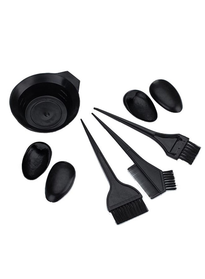Voberry 8-Piece Hair Colour Dye Bowl And Tool Kit Black - Image 1