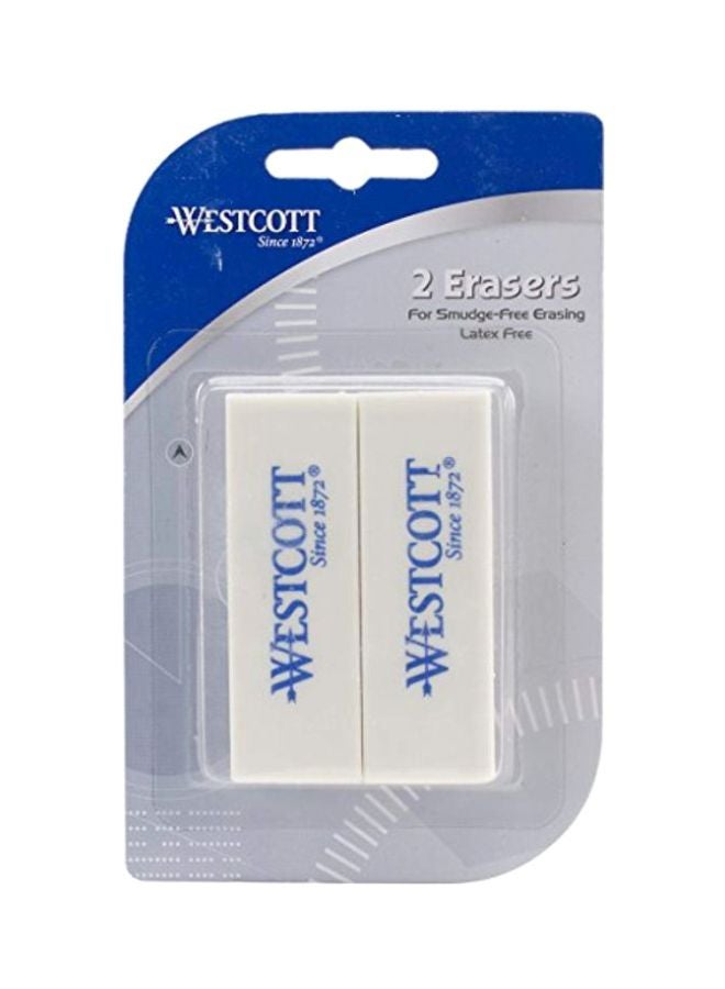 Pack Of 2 Cube Eraser White - v1558009855/N21953711A_1