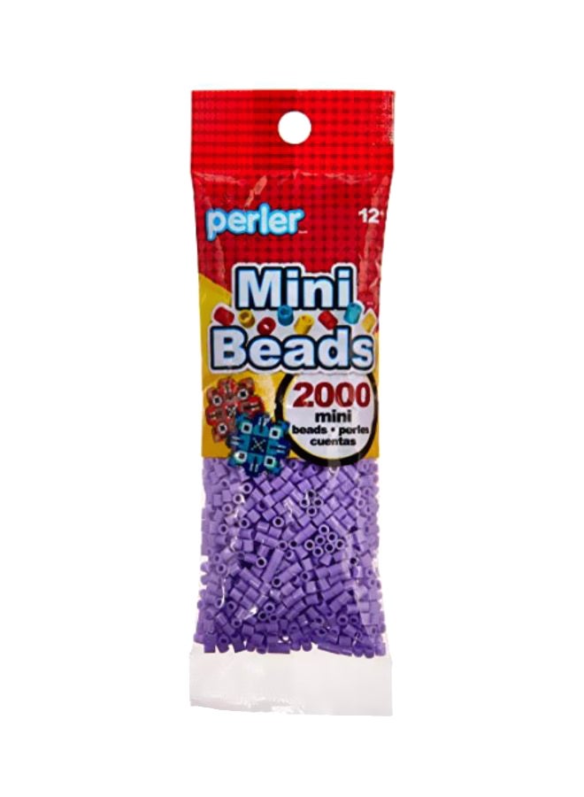 Perler 2000-Piece Mini Beads Pastel Lavender - Image 1