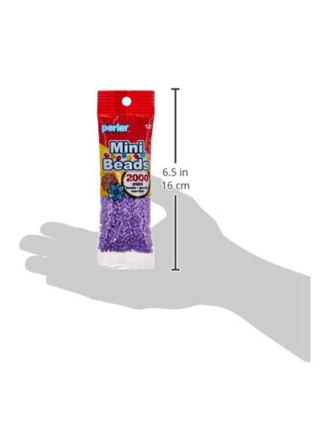 Perler 2000-Piece Mini Beads Pastel Lavender - Image 3