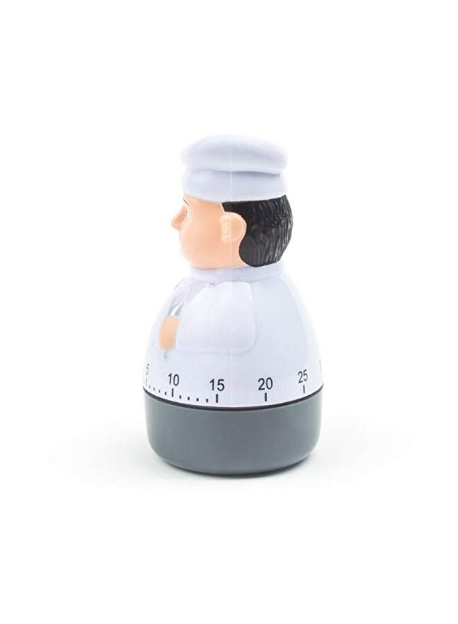 Fox Run - Chef Cooking Timer White/Grey 2.5x2.25x4inch - Image 1
