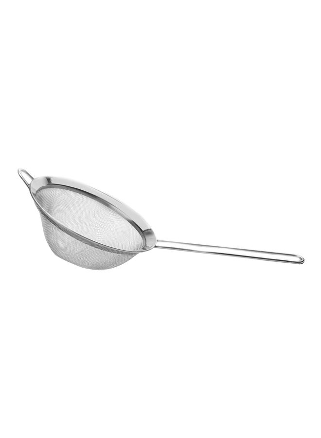 Farm to Table Stainless Steel Mesh Strainer Silver 3.5x16.5x7inch 