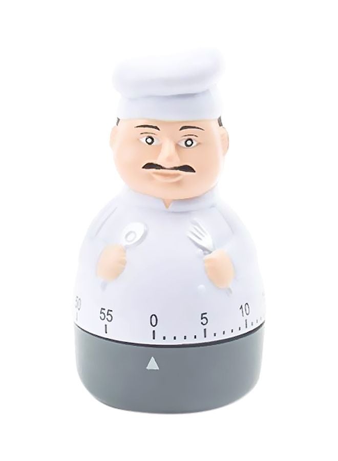 Fox Run - Chef Cooking Timer White/Grey 2.5x2.25x4inch - Image 1