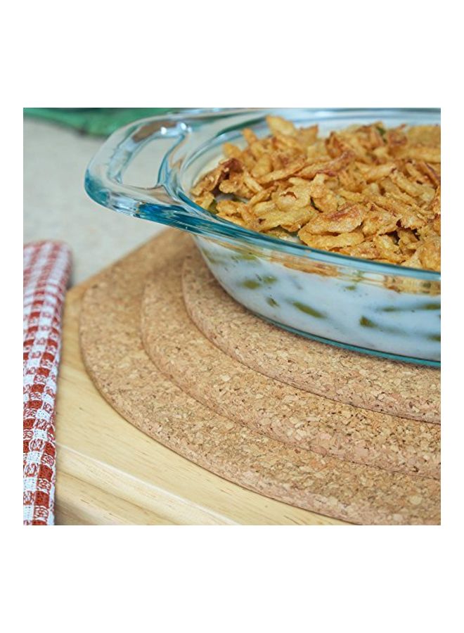 Fox Run - 3-Piece Cork Trivet Set Brown - Image 1