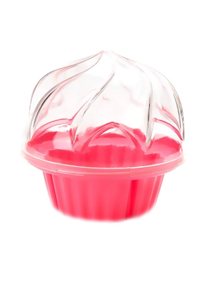 Fox Run - Plastic Cupcake Holder Pink/Clear 4x4x3.75inch - Image 1