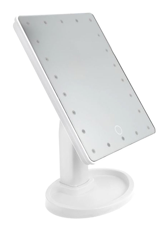 Generic LED Touch Screen Makeup Mirror White/Clear  - Image 1