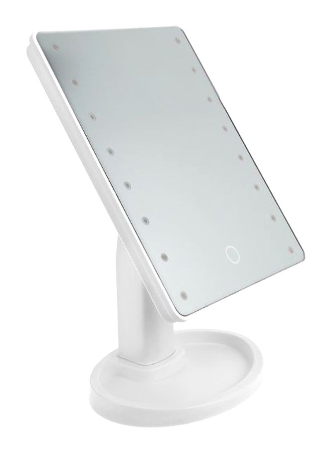 Generic LED Touch Screen Makeup Mirror White/Clear  - Image 1