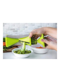 Fox Run Vegetable Spiral Slicer With Cleaning Brush Green/White 7.5x3.5x3.5inch  - Image 3