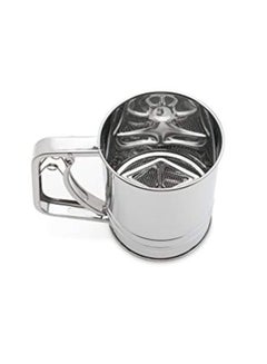 Generic Stainless Steel Flour Sifter Silver 3.75x6.25x5.25inch  - Image 1