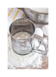 Generic Stainless Steel Flour Sifter Silver 3.75x6.25x5.25inch  - Image 5