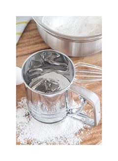 Generic Stainless Steel Flour Sifter Silver 3.75x6.25x5.25inch  - Image 2