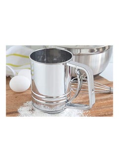 Generic Stainless Steel Flour Sifter Silver 3.75x6.25x5.25inch  - Image 3