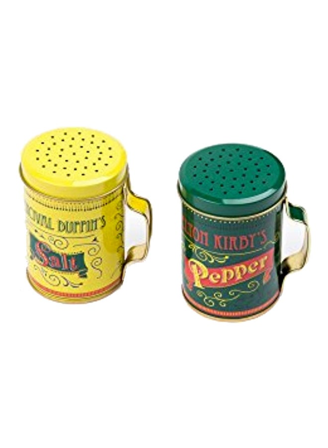 Fox Run - 2-Piece Salt And Pepper Shaker Yellow/Green/Red 3.5x2.75x4inch - Image 1