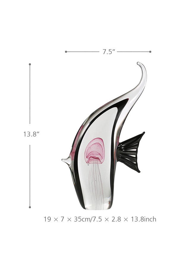TOOARTS Elephant Fish Glass Sculpture Multicolour 2.708kg  - Image 3