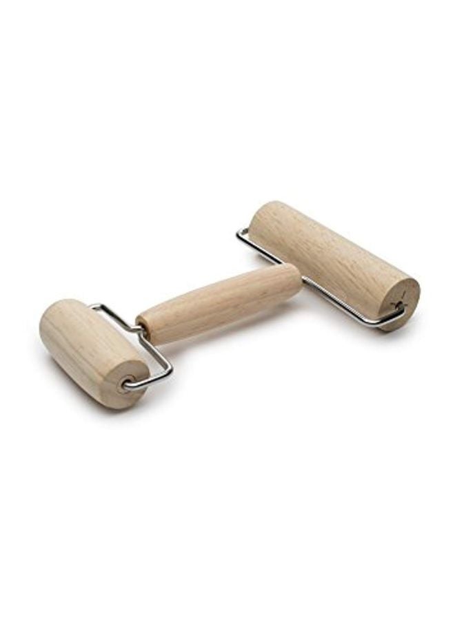 Fox Run Double Ended Pastry And Pizza Roller Beige 1.25x4.5x7inch  - Image 2