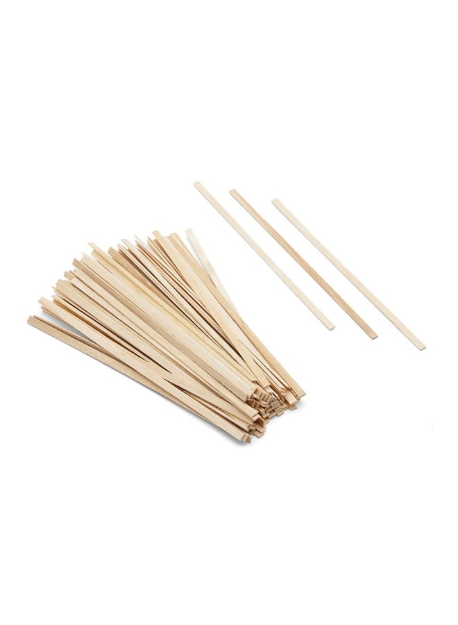 TOPS - 100-Piece Disposable Coffee Stirrers Set Beige 5.25x0.25inch - Image 1