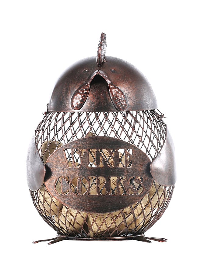 TOOARTS Handmade Coin Bank Metal Craft Brown 0.245kg - Image 1