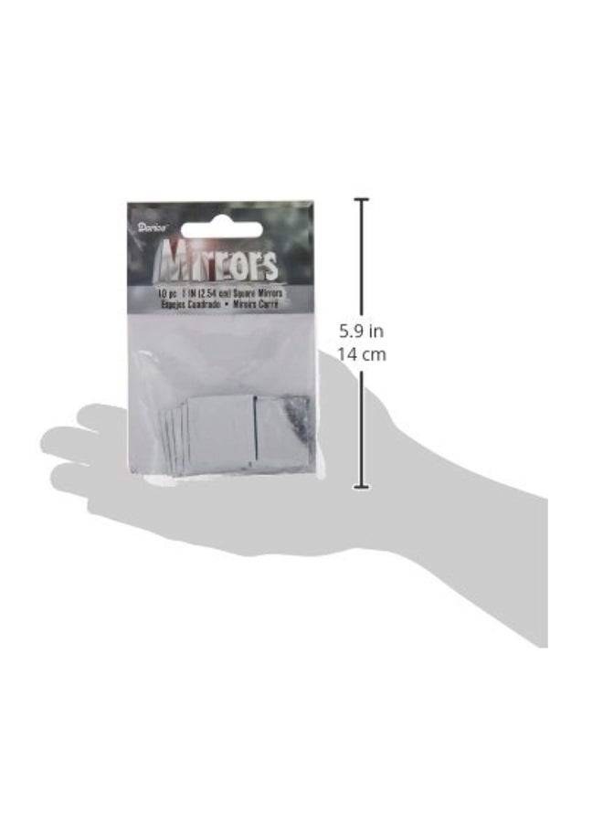 Darice 10-Piece Square Mirror Set Clear - Image 2