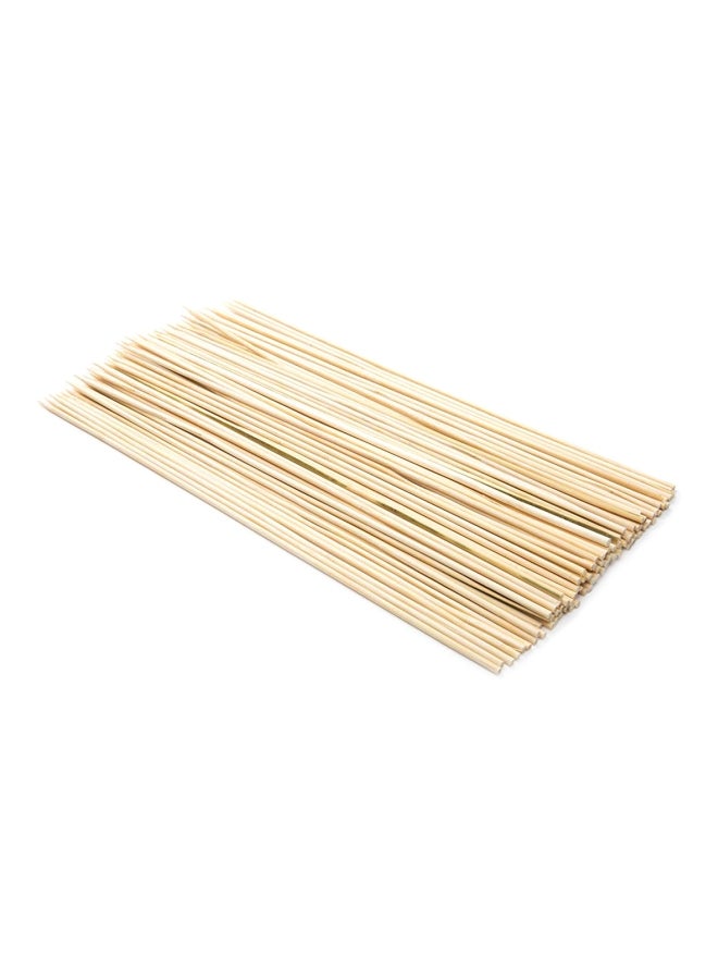 Fox Run - 100-Piece Wooden Skewers Beige 12inch - Image 1