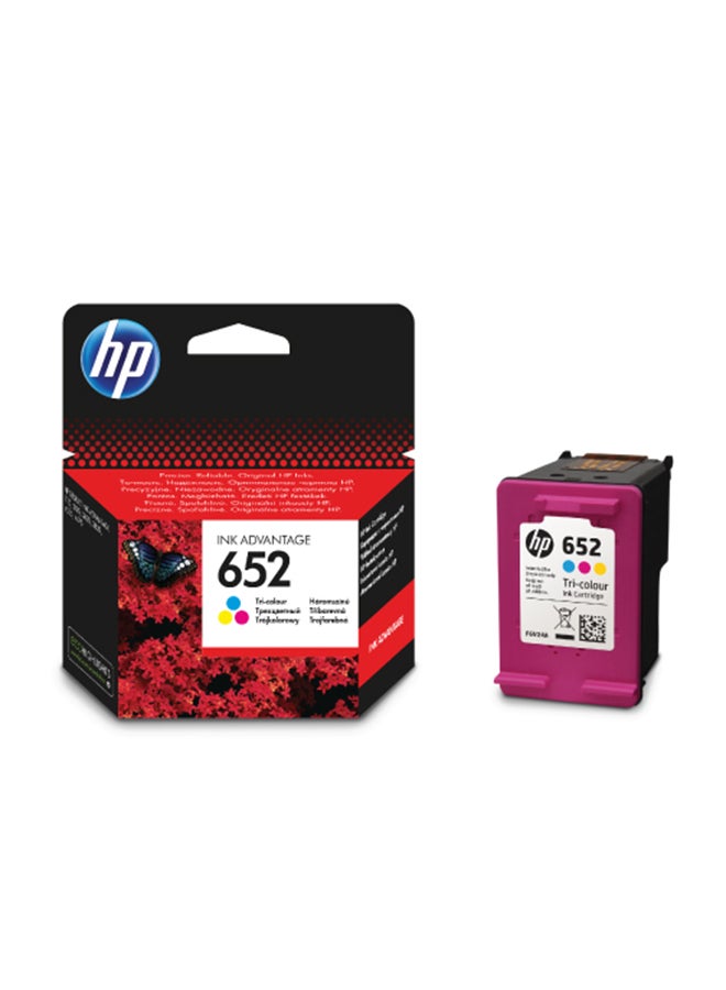 HP 652 Tri-Colour Ink Advantage Cartridge Multicolor