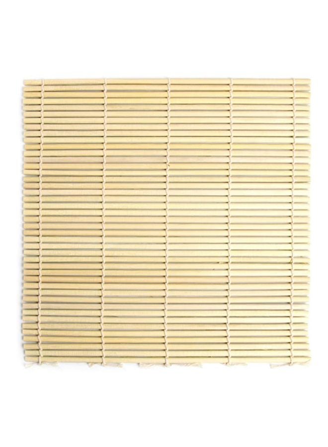 Fox Run - Square Sushi Mat Beige/White 9x9inch - Image 1