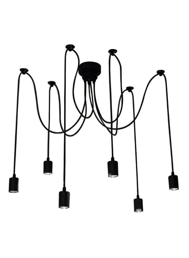 Generic Antique Edison Spider Chandelier Light Black 120 x 20centimeter 