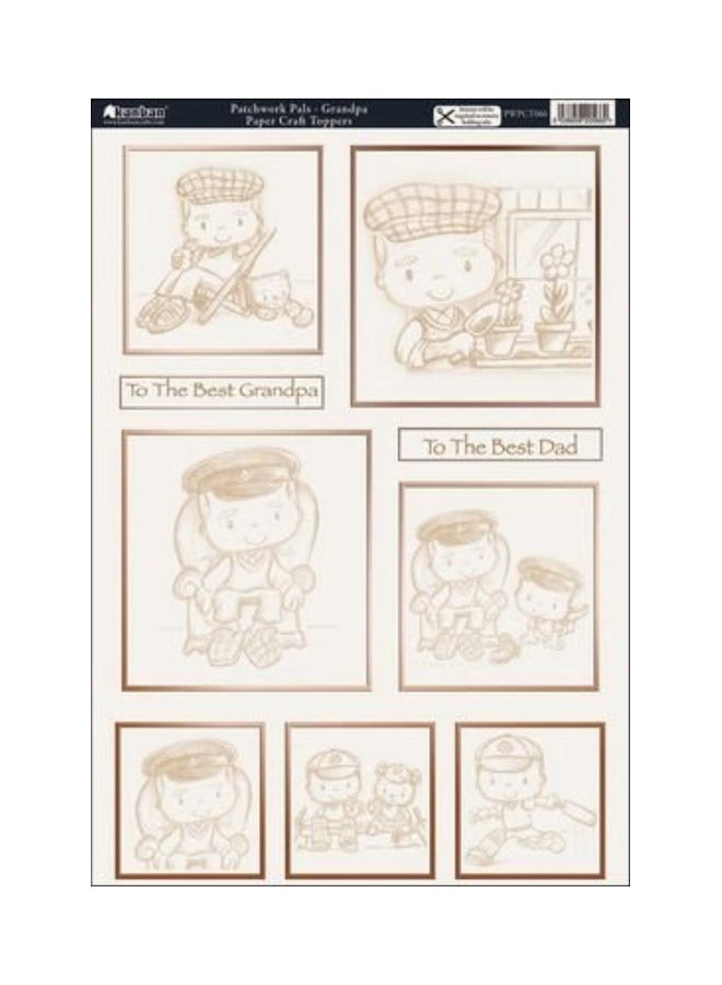Kanban Crafts - Patchwork Pals Die-Cut Punch-Out Sheet - Image 1