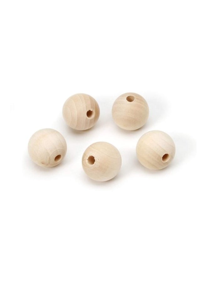 داريس خرز دائري الشكل من الخشب 5 قطع