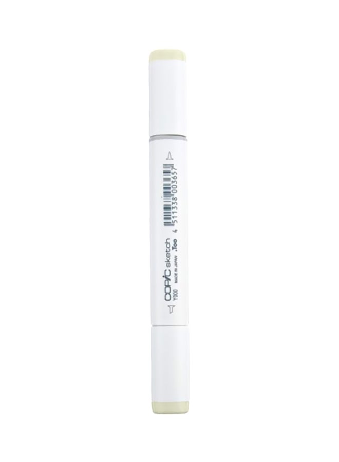 Copic Marker Permanent Sketch Marker White/Pale Lemon - Image 1